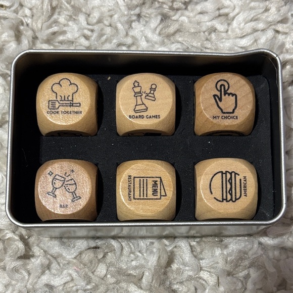 Date night Activity Dice Set 6 pieces NEW gifts for girlfriend boyfriend fun - Picture 1 of 4